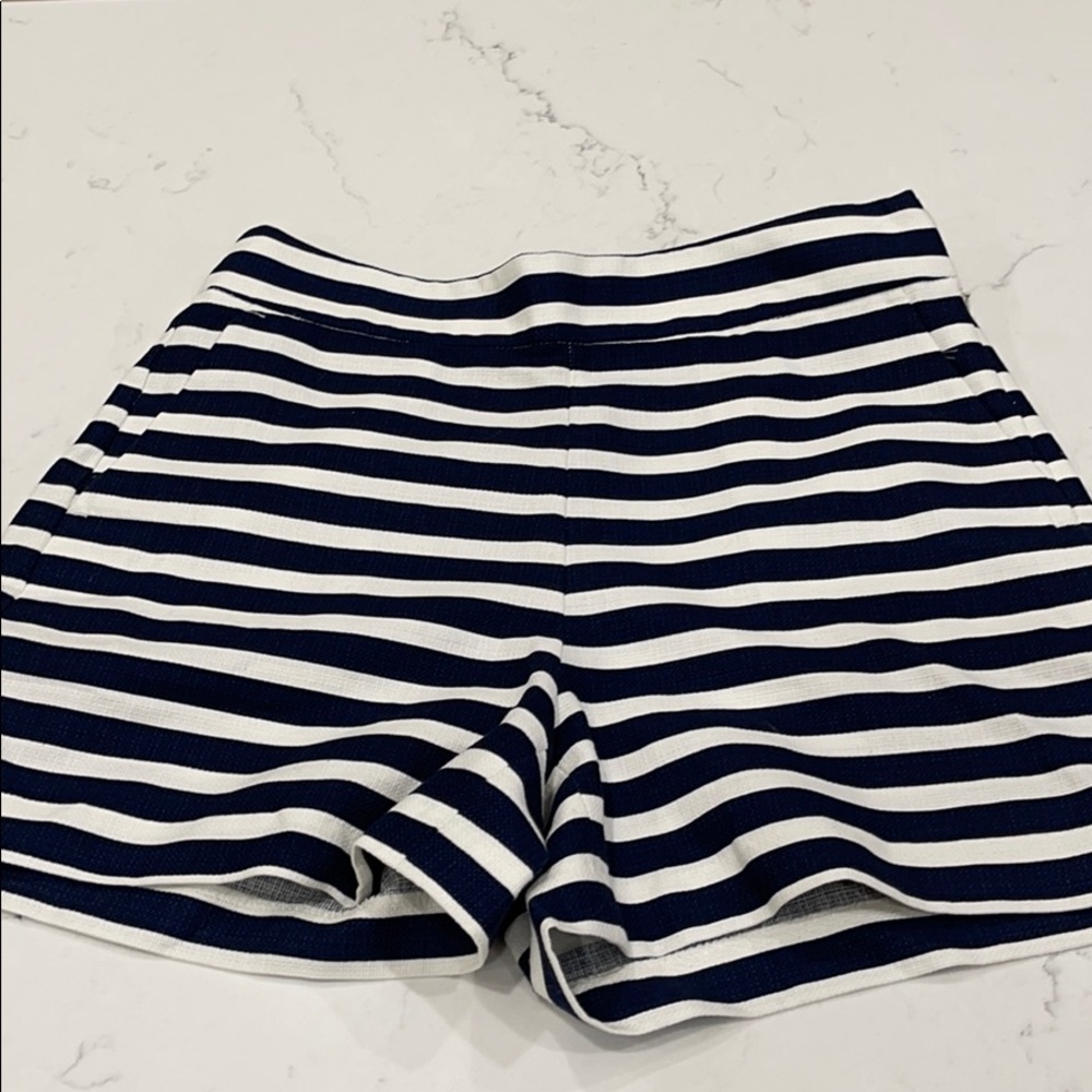 J. Crew Striped Bonded Cotton shorts - sz 2